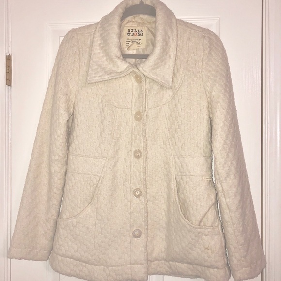 Cream/White Billabong button down jacket - Picture 1 of 1
